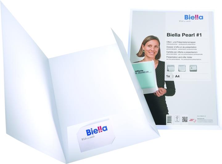 Produktbild Biella Präsentationsmappe Pearl A4 Weiss (A4, 25x)