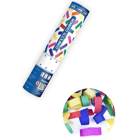 Partydeco Konfettikanone - 20cm - Papierstreifen - Bunt