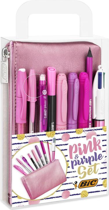 Image du produit Bic Ensemble rose et violet (Multicolore, 9 x)