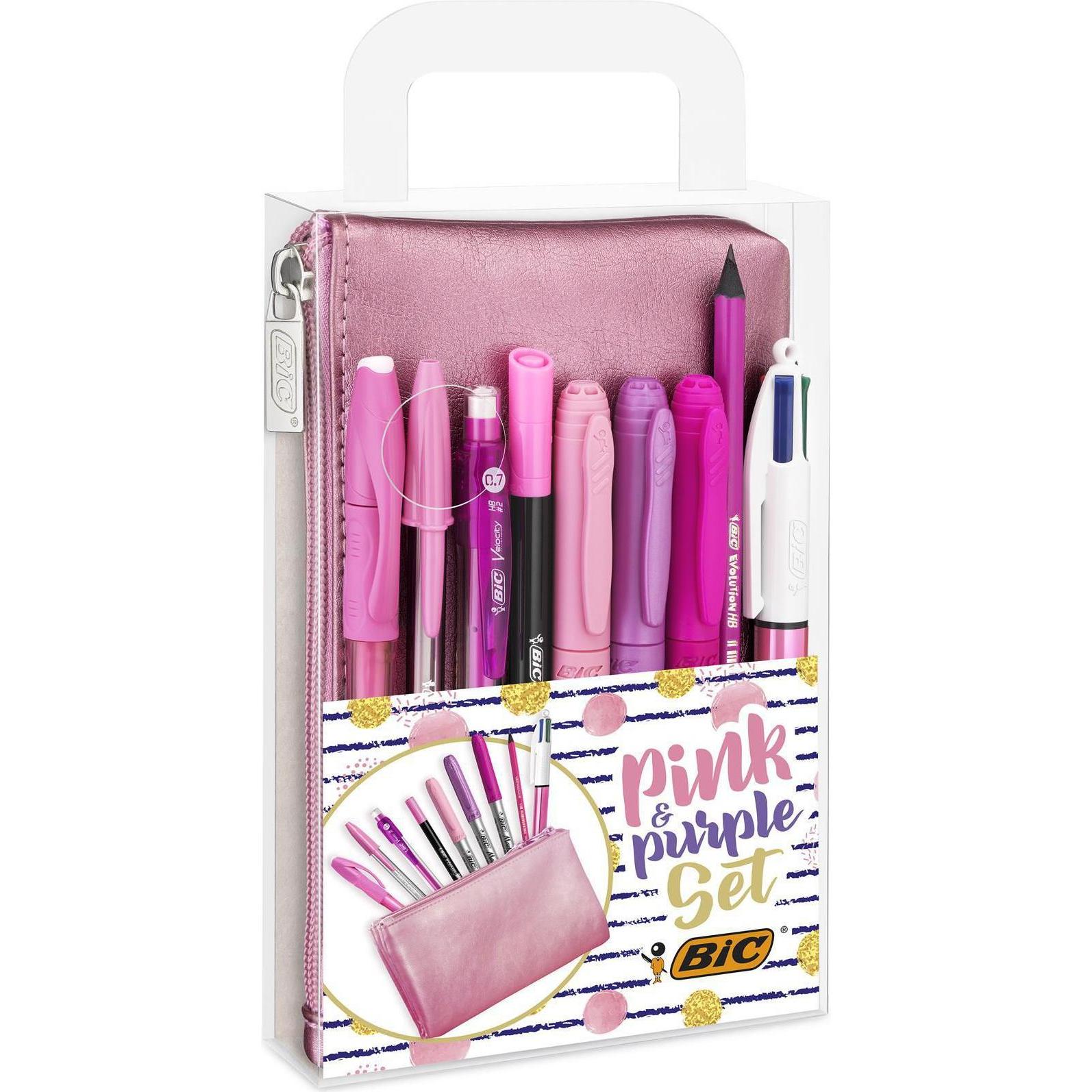 Bic, Schreibstifte, Pink & Purpleset (Mehrfarbig, 9 x)