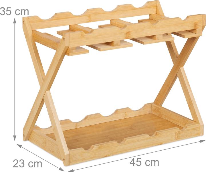 Actual product image Relaxdays Wine rack (8 Fl.)