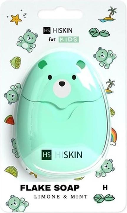 Actual product image Hiskin Kids Soap Flakes Lime & Mint 50Pcs. (Hard soap)