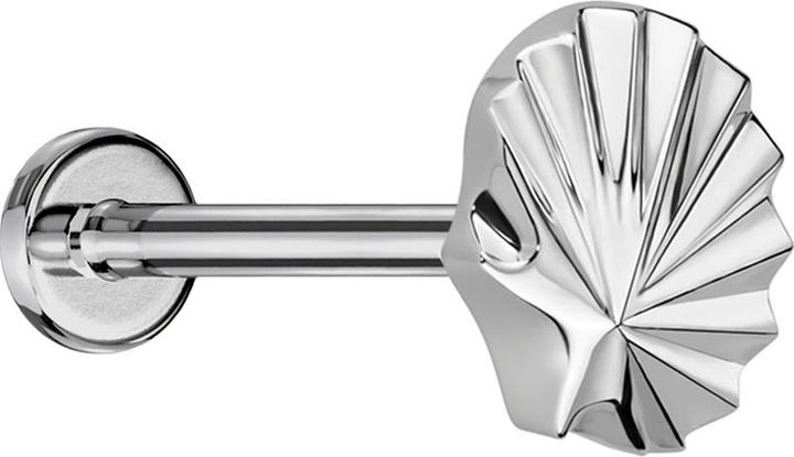 Produktbild Star Piercing Micro Threadless Labret silber Muschel silber (ohne Messing, Titan)
