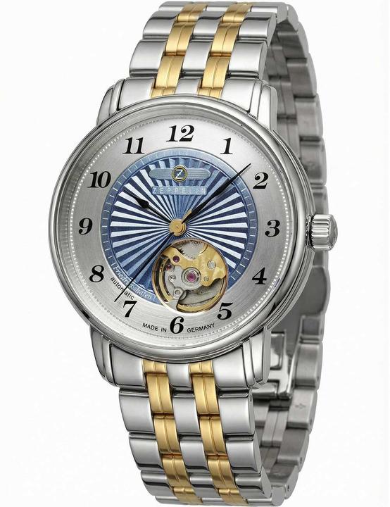 Image du produit Zeppelin 8567M-3 Unisex Friedrichshafen Open Heart Automatik 46mm 5ATM (Montre analogique)