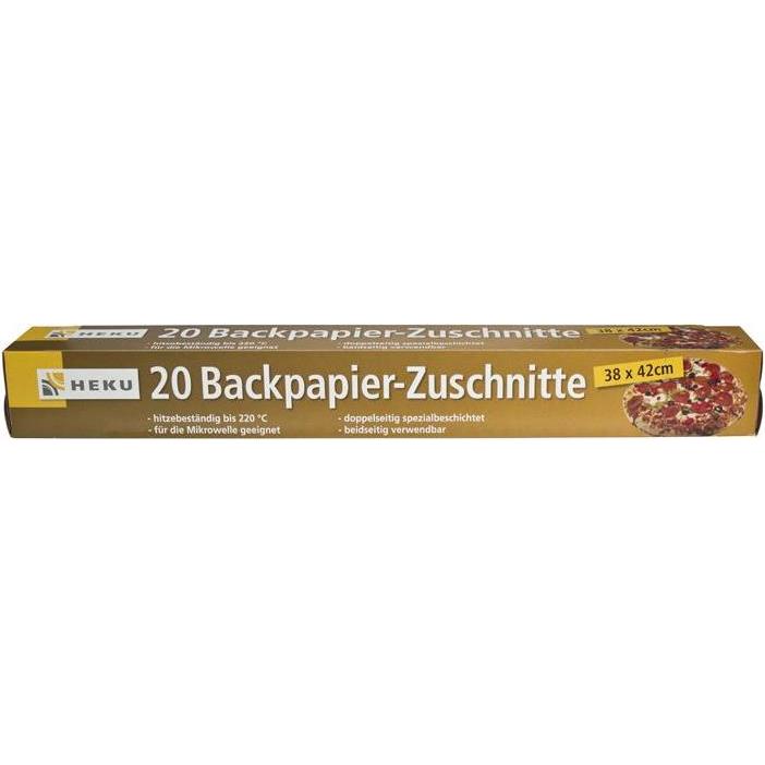 Heku Backpapierzuschnitte 20 Stk., Backpapier, Weiss