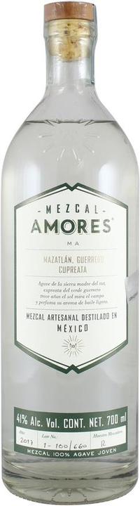 Mezcal Amores Cupreata Joven, Guerrero 100% Agave (1 x 70 cl)