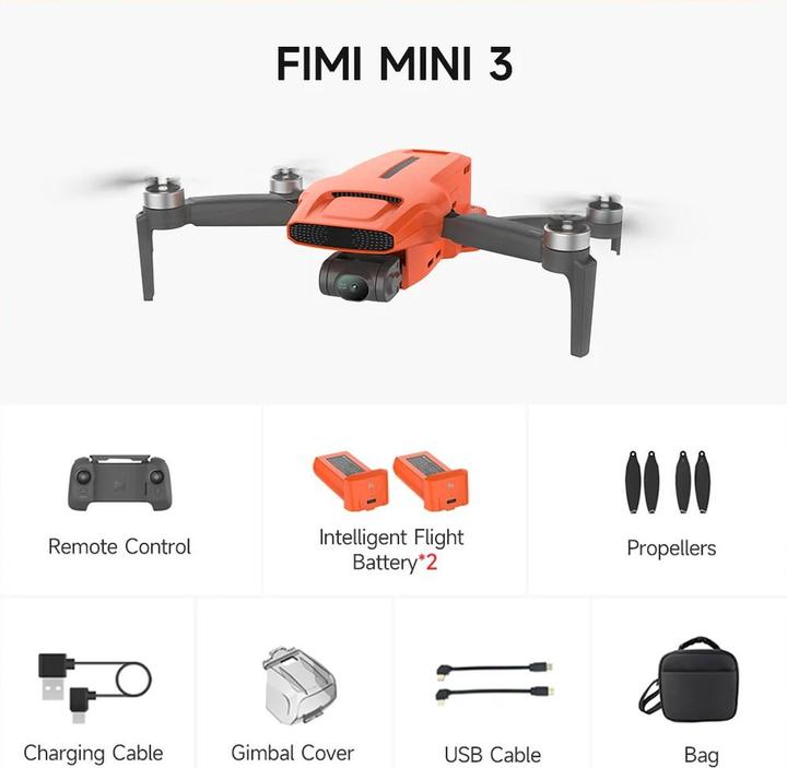 Immagine prodotto Fimi Mini 3 (32 min, 245 g)