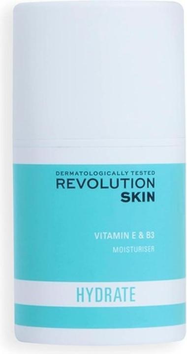Actual product image I Heart Revolution Revolution Skincare London Face Moisturizer for Dry and Rough Skin with Vitamin E and B3 50ml (50 ml, Day cream)