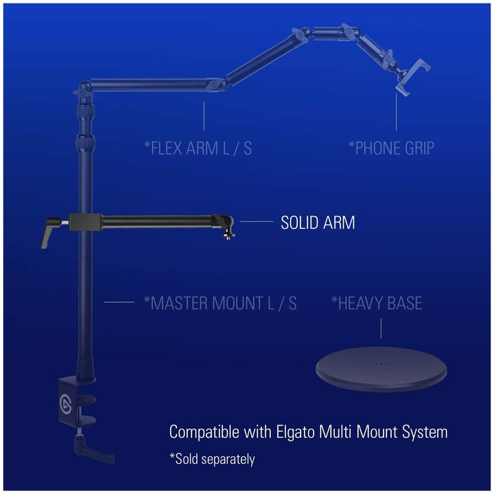 Actual product image Elgato Multi Mount Solid Arm (Various video accessories)