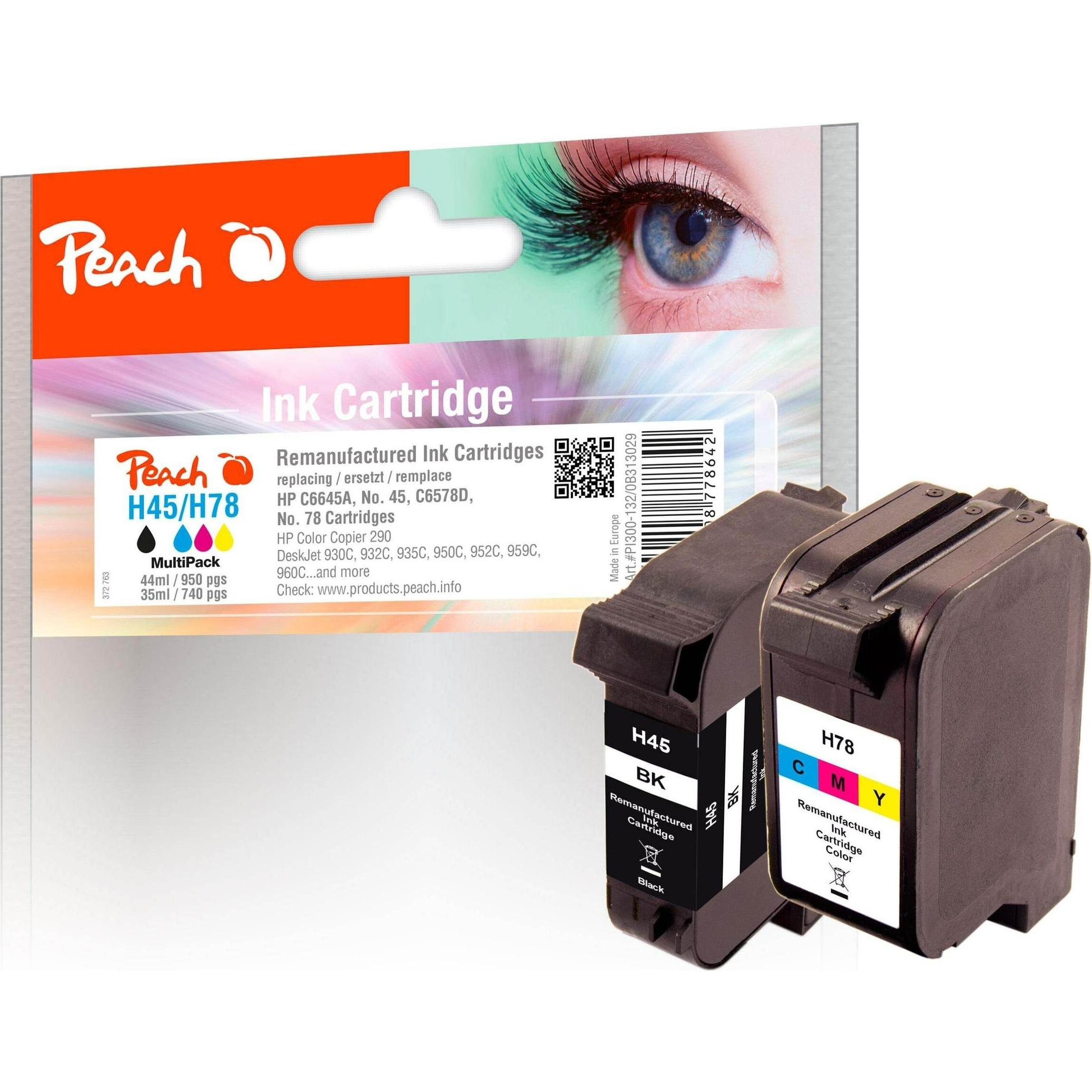 Peach, Druckerpatrone, 45, 78 (Color, BK)