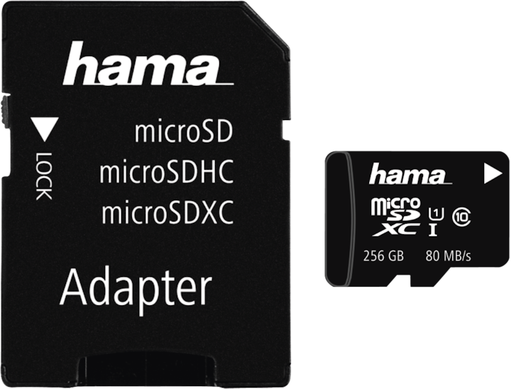 Hama microSDXC+adapter/photo (microSDXC, 256 GB, U1, UHS-I)