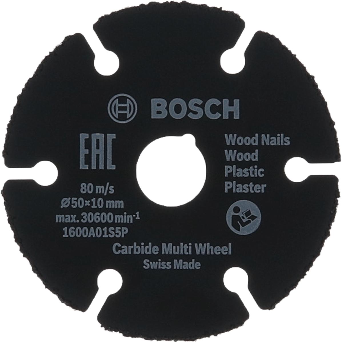 Bosch Zubehör, Sägeblatt, Carbide Multi Wheel Trennscheibe 50 x 10 mm
