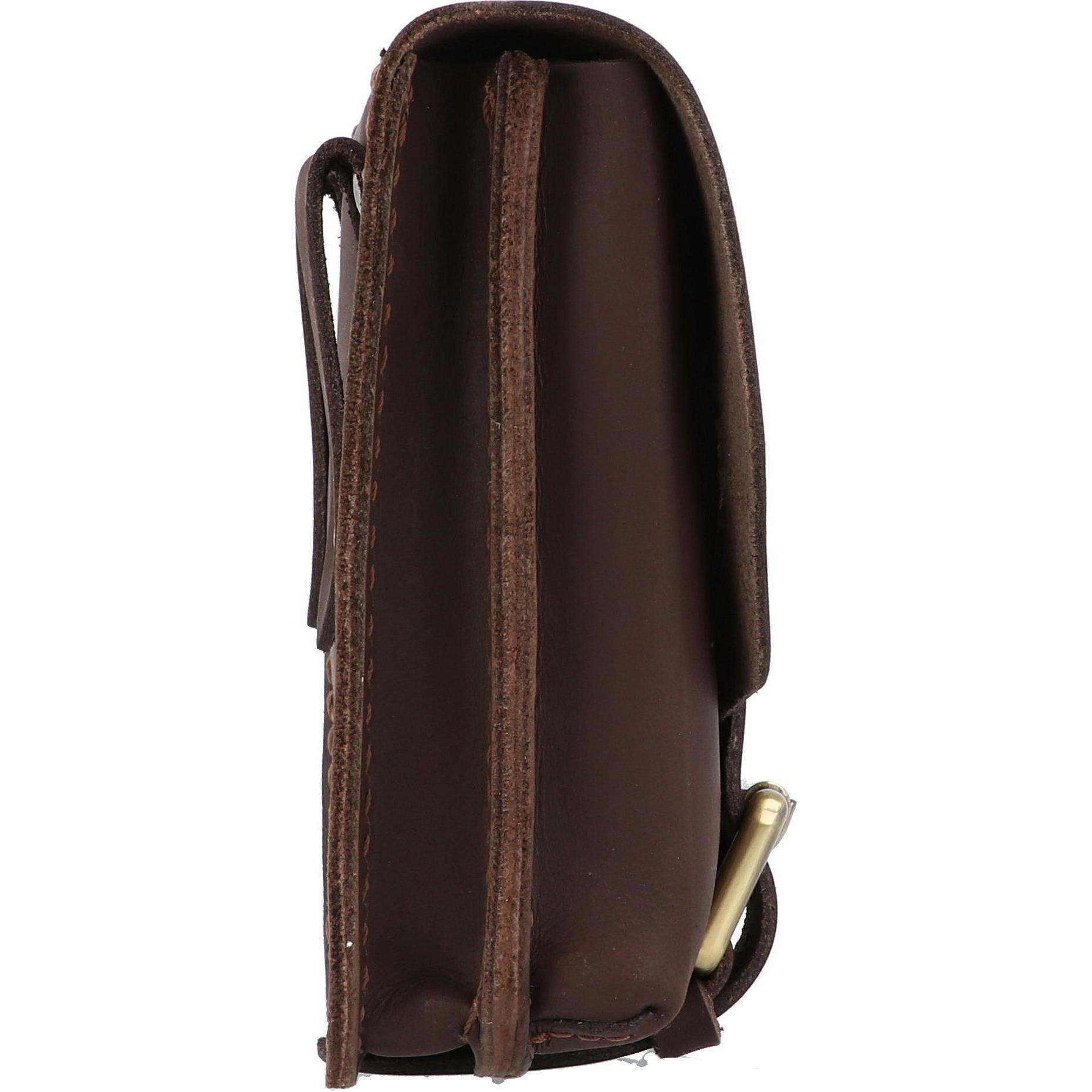 Mika, Bauchtasche, Gürteltasche M HochformatBelt pouch dunkelbraun matt/dark brown matt, Braun
