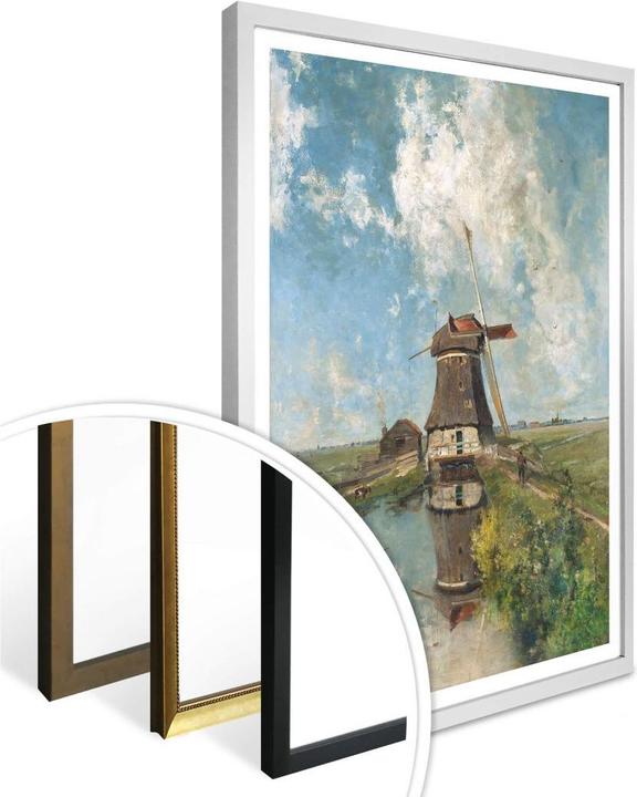 Image du produit Trenddeko Moulin à vent dans un polder (24 x 30 cm)