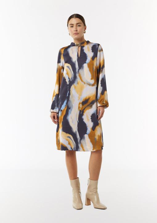 Produktbild Comma Kleid Kleid mit All-over-Print und Cut-out am Ausschnitt (32)