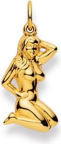 Image du produit Natsumi Schmuck Pendentif Signe du zodiaque Vierge en or jaune 18K/750 grand (750/18 K Or jaune)