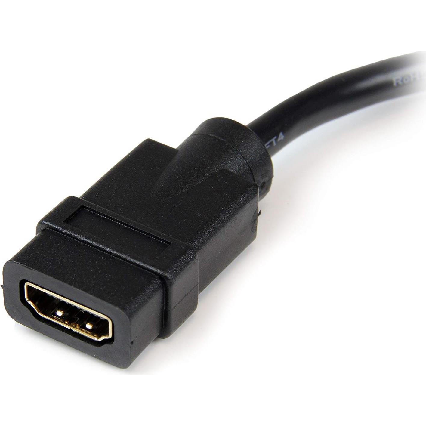 Thumbnail - StarTech HDMI zu (DVI, 20 cm), Data + Video Adapter, Schwarz