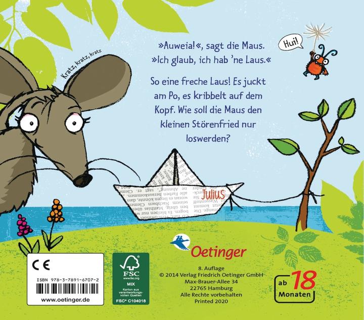 Produktbild Die Maus mit der Laus (Deutsch, Susanne Weber, Tanja Jacobs, 2014)