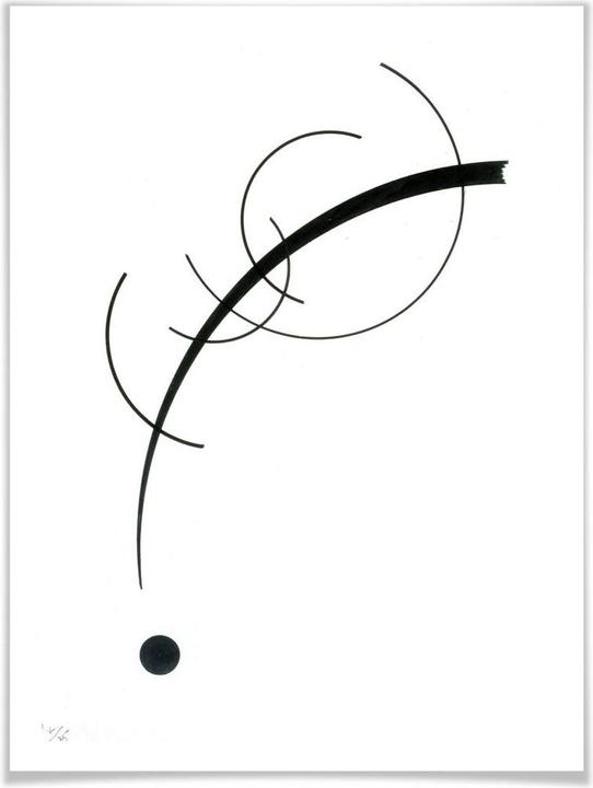 Actual product image Trenddeko Kandinsky - Curve to the point (30 x 40 cm)