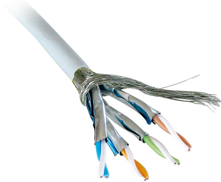 Actual product image Lindy Cat.6 S/FTP PIMF cable stranded (SFTP, CAT6, 100 m)