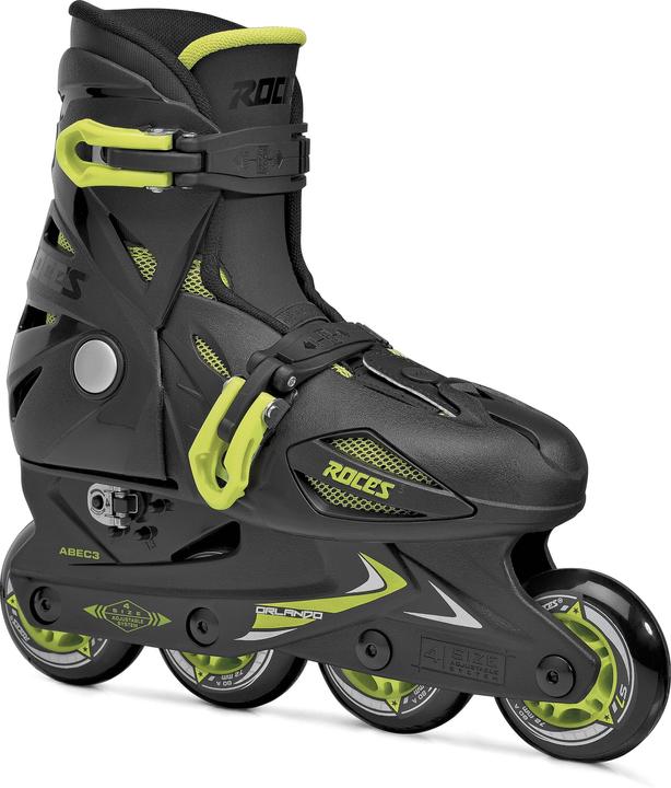Produktbild Roces Kinder Inlineskates Orlando III (Grösse: 36.0-40.0 (Rollen 72 mm), black/lime) (36, 37, 38, 39, 40)