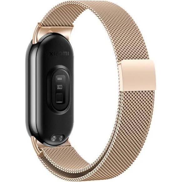 Beline Mi Band 9/8 Magnetic Strap Rose Gold (Acciaio inossidabile), Cinturini per orologi, Oro