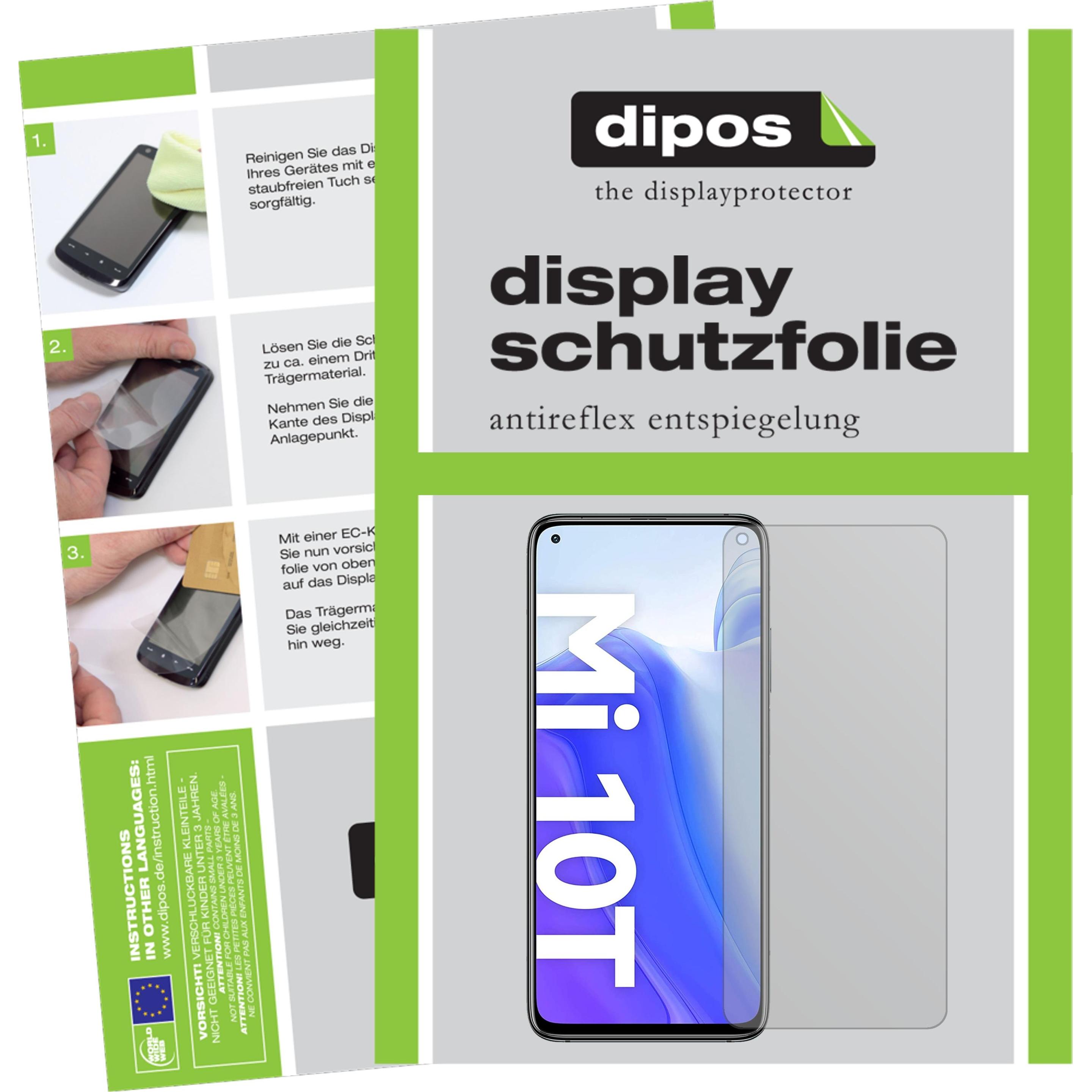 Dipos Displayschutzfolie Antireflex (6 Stück, Xiaomi Mi 10T Pro), Smartphone Schutzfolie, Transparent