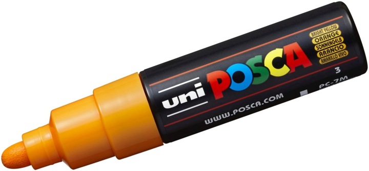 Image du produit Posca Marqueur PC-7M pointe ronde (Jaune, 5.50 mm, 1 x)