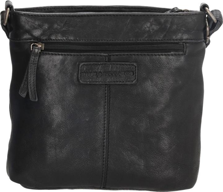 Actual product image HIDE & Stitches Paint Rock Shoulder Bag High Black