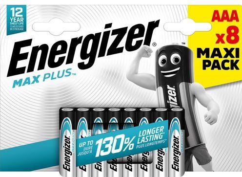 Image du produit Energizer Pile micro max plus (8 pcs, AAA, 1200 mAh)