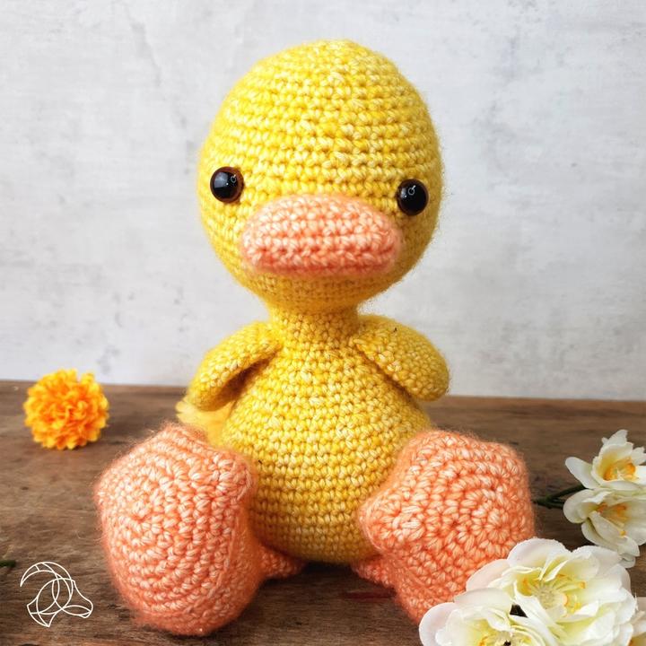 Immagine prodotto Hardicraft Häckelset Ente Abby, ca. 25 cm, Garn, Sicherheitsaugen, Füllwatte, Anleitung