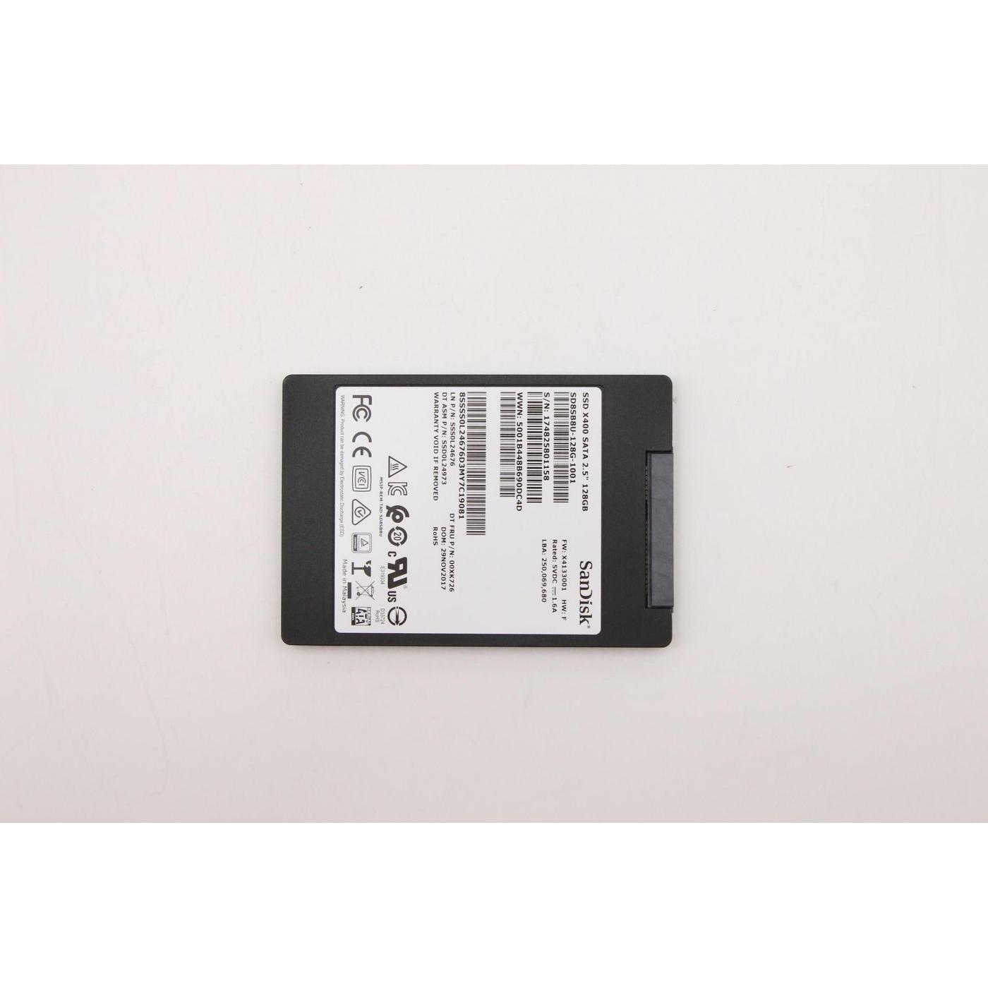 Lenovo SSD ASM 128G 2 5 7mm SATA3 SAN (128 GB, 2.5"), SSD