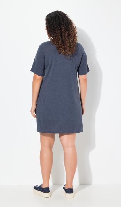 Produktbild Ulla Popken Jerseykleid, Zitronen, A-Linie, V-Ausschnitt, Halbarm (42, 44)