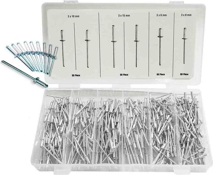 Actual product image Benson Pop rivet set 320 pieces