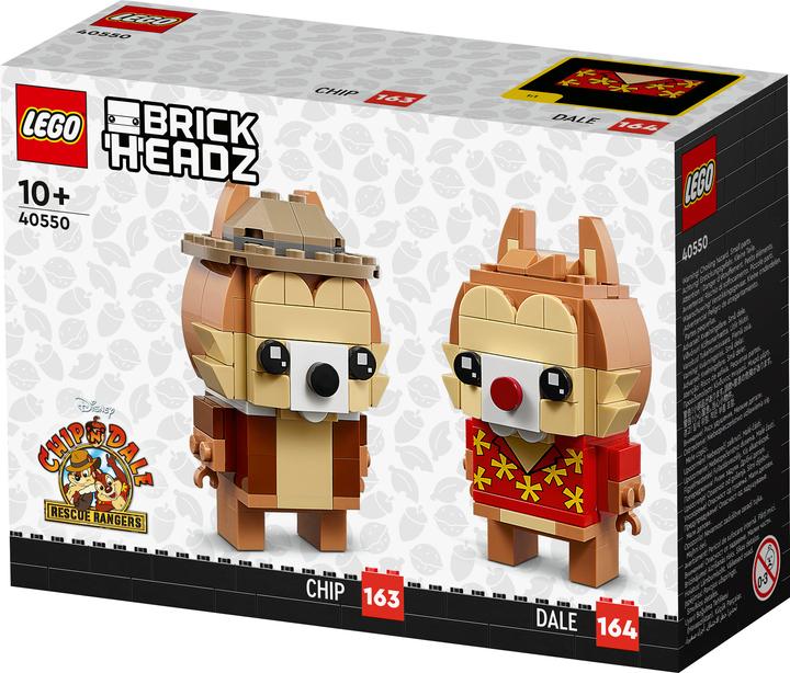 Image du produit LEGO BrickHeadz Chip & Chap 40550 (40550, LEGO Disney, LEGO difficiles à trouver)