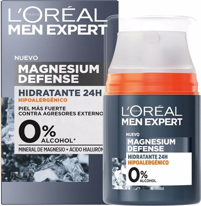 Produktbild L'Oréal Paris Men Expert Magnesium Defense Moisturizer 24H 50ml (50 ml, Tagescreme)
