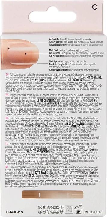 Produktbild KISS Salon Acrylic (Kunstnägel, Beige, Nude, Rosa, Weiss)