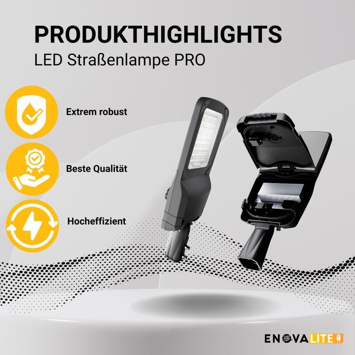 Produktbild Enovalite LED-Strassenleuchte PRO (12000 lm, IP66)