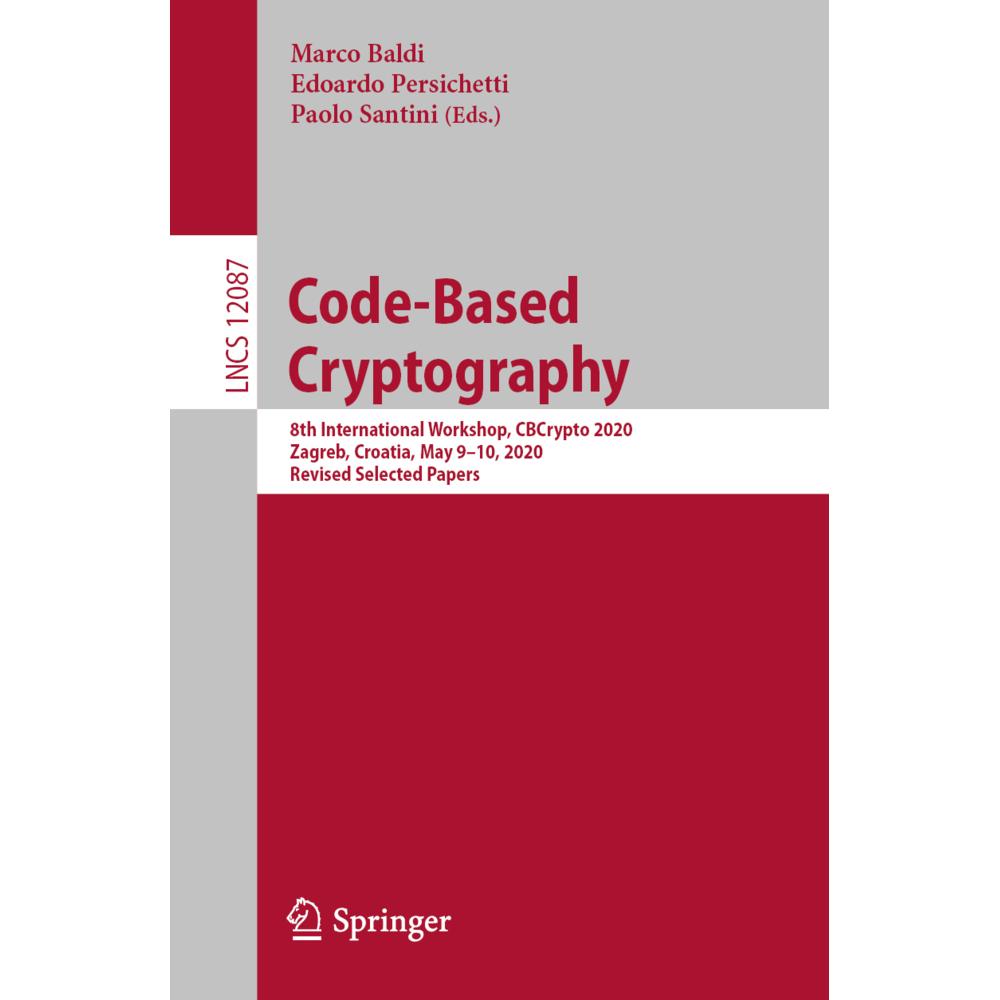 Code-Based Cryptography, Fachbücher von Paolo Santini, Edoardo Persichetti, Marco Baldi