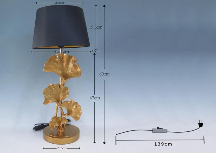 Actual product image Kare Design Table Lamp Leaf Gold (E27)