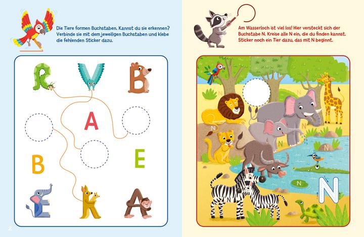 Produktbild Tessloff Sticker-Rätsel für Kindergarten-Kids. Erste Buchstaben