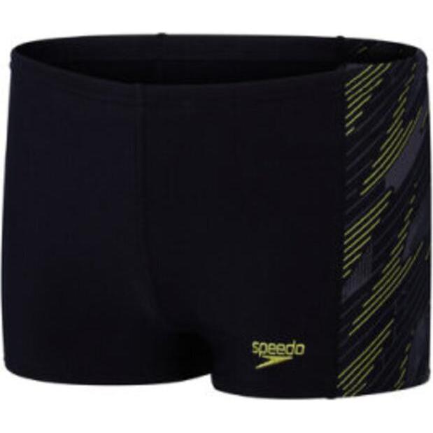 Speedo, Jungen, Badehose, HyperBoom Panel Aquashort, Schwarz, (11, 12)