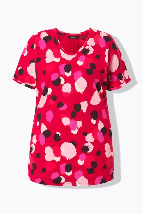Actual product image Ulla Popken Polka Dot Short Sleeve Tee (54)