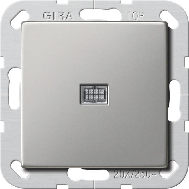 Gira 2834600, Taster + Schalter, Silber