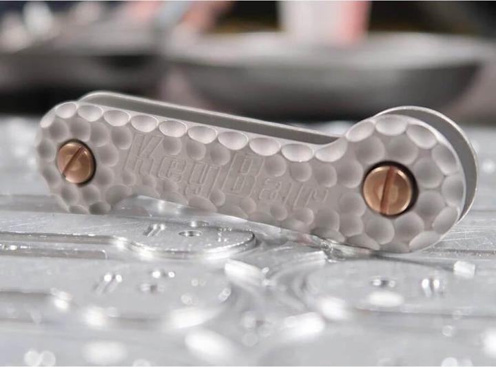 Actual product image KeyBar Cratered Titanium