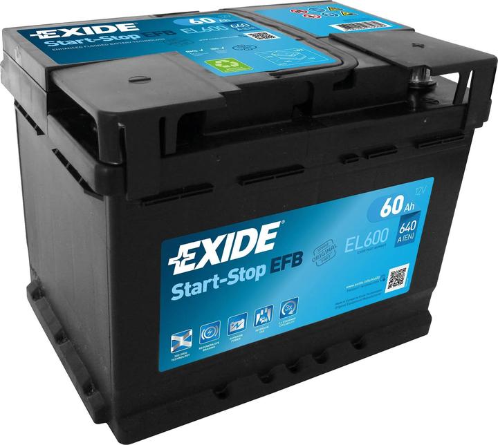 Actual product image Exide Start-Stop EFB (12 V, 60 Ah, 640 A)
