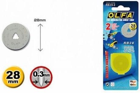 Actual product image Olfa RB-28-2 (Replacement blade)