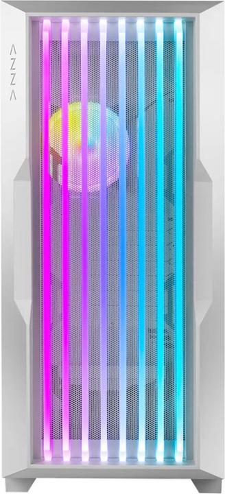 Produktbild Azza Guardian 520WG GAMING Miditower Weiss RGB Glassgitter retail (ITX, mATX, ATX)