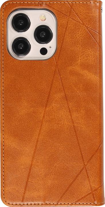 Produktbild PhoneLook Hülle Flip Geometrisch Hellbraun (Apple iPhone 15 Pro)