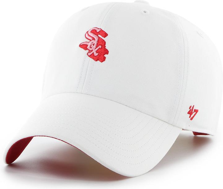 47 Brand Chicago White Sox Baseballkappe MLB Chop Shop Clean Up (One Size)